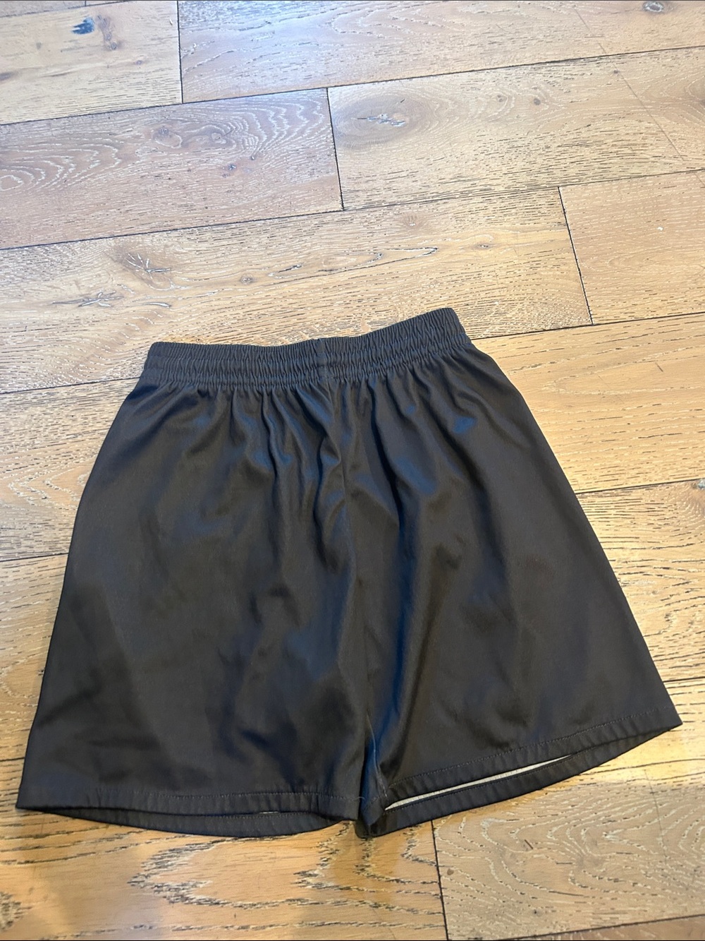 Men's Black Athletic Shorts with Elastic Waist